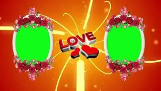 Wedding Frame Green Screen Chroma Key - Copyright FREE Video (EP-6) 