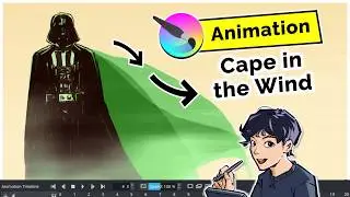 Cape in the Wind Krita Animation Tutorial | ft. Darth Josh