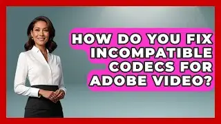 How Do You Fix Incompatible Codecs For Adobe Video? - Design Tool Unlocked