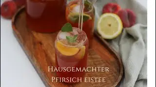 Hausgemachter Eistee Pfirsich / Ev yapimi şeftali İcetea
