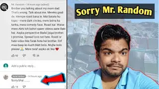 Sorry Mr.Random | The End | Amit kishor