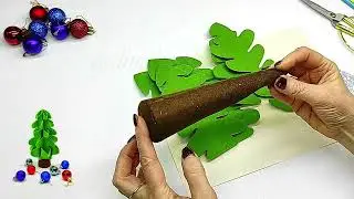 Елочка из фетра