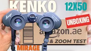 Kenko Mirage 12X50 Binoculars - UNBOXING & ZOOM TEST