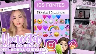 HONISTA ATUALIZADO! 🥳 EMOJIS + FONTE IOS + BORDAS CURVADAS | INSTAGRAM IPHONE NO ANDROID 2024