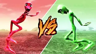 Green alien dance VS Red alien dance VS dame tu cosita