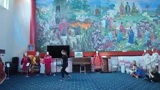 Цигун "Тело Дракона", стиль "Шаолинь Синь-И Ба", дорожка 1. Ученица средней группы.