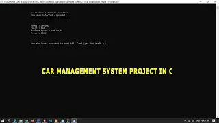 Car Rental System Project in C+++ | C++ Project