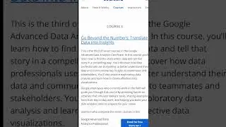 Quick review of the Google Advanced Data Analytics Professional Certificate