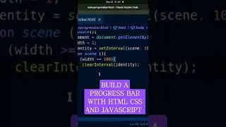 Build a Progress Bar with Html , CSS and Javascript 💫