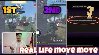 REAL LIFE MOYE MOYE IN FREE FIRE RANK GAME