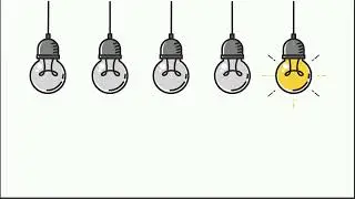Free Animation Footage with Innovation Theme Depicted by Lightbulbs