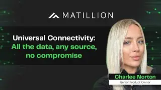 Matillion Universal Connectivity: All the data, any source, no compromise