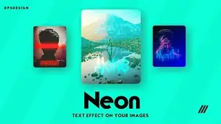 Neon text effect _ Create a glowing neon text effect _ Photoediting tutorial 2020