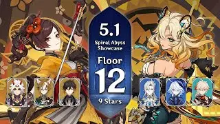 Itto Mono Geo & Neuvillette Hypercarry - 5.1 Spiral Abyss - Floor 12 (9 Stars) Showcase
