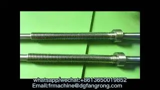 Thread rolling machine samples and bar thread rolling machine