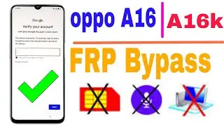 oppo a16 FRP Bypass latest version 2024 YouTube update problem How To oppo a16 Google Account Remove