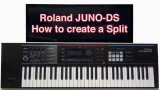 Roland Juno-DS - How to create a Split layer