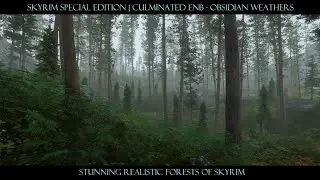 SkyrimSE Modded-4K| Gorgeous Realistic Forests | Culminated ENB - Obsidian