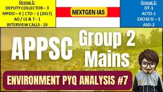 APPSC Group 2 Mains 2025: ENVIRONMENT PYQ ANALYSIS-7 #appsc #group2 #appscgroup2 #latestnewsappsc