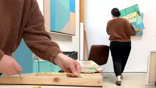 Studio Vlog - Framing + Getting Paintings Ready To Sell