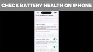 How to Check Battery Health on iPhone (Tutorial)