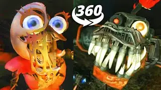 Chica vs Monty Jumpscare 360 video - FNAF Security Breach Ruin DLC
