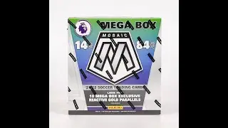 2021/22 Panini Mosaic Premier League EPL Soccer Mega Box GOLD
