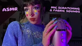 Mic Scratching & Fabric Sounds ASMR | Mic Rubbing, Fabric Brushing, Rambling, Whispering