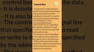 #control bus #bus line in microprocessor #physics 📌📌