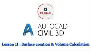 Civil 3D Tutorial - Lesson 11: Surface creation and Volume calculation