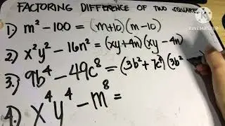 FACTORING DIFFERENCE OF TWO SQUARES|Tagalog Explanation | #grade8math #easytutorial