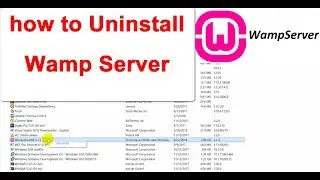how to uninstall wamp server