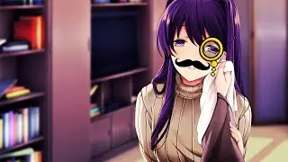 DDLC YURI SCENES VOICED But With a Very Unfitting Voice for Yuri