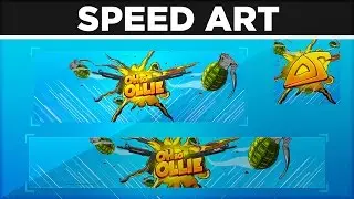 Full Rebrand Illustration for OhSoOllie - SpeedArt by BTR Designs