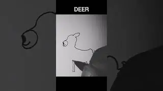 drawing deer simple 
