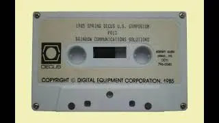 1985 Spring DECUS U.S. Symposium - tape P013
