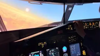 Kansai(RJBB)—Incheon(RKSI) descending in homecockpit