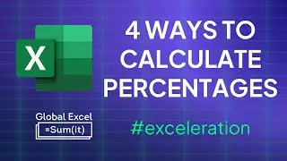 4 ways to calculate percentages in Excel