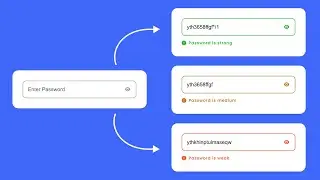 How To Show Password Strength Using HTML CSS And JavaScript on Website