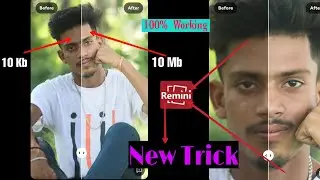 Convert Low Quality Photo In HD Quality || Blur Photo Ko Clean Kaise Kare || Remini Photo Editing