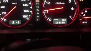 Установка оптитроной приборки от LEGACY B4 на SUBARU OUTBACK BH BE USA 2001 год объем 2.5