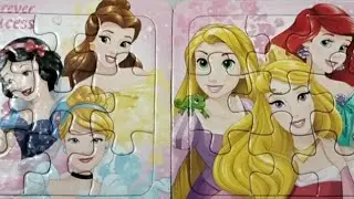 SIX PRINCESS IN ONE FRAME | PRINCESS PUZZLE | LET'S PLAY PUZZLE | COLORFUL PUZZLE