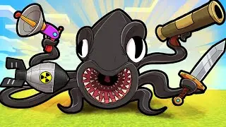 Cartoon Kraken is a MASTER OF WAR! (Minecraft)