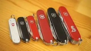 Variety of Victorinox knives