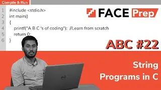 String programs in C | C Programming for Beginners | AnyBody can Code | #22