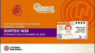 Sorteo Zodiaco Especial No. 1639 
