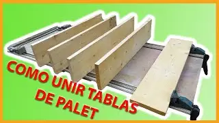 Como UNIR MADERA de PALET con TARUGOS O GALLETAS