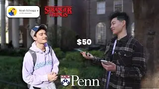 Giving Students $50 If They Answer THIS Question Correctly (ft. Noah Schnapp)