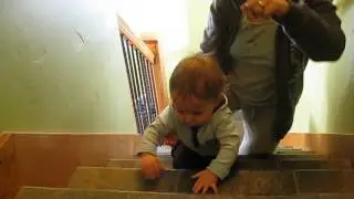 climbing stairs