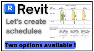 REVIT  | DOOR SCHEDLE IN REVIT ARCHITECTURE | TWO METHODS